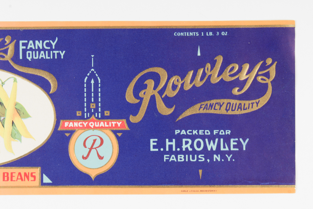 Vintage Tin Can Label Collection