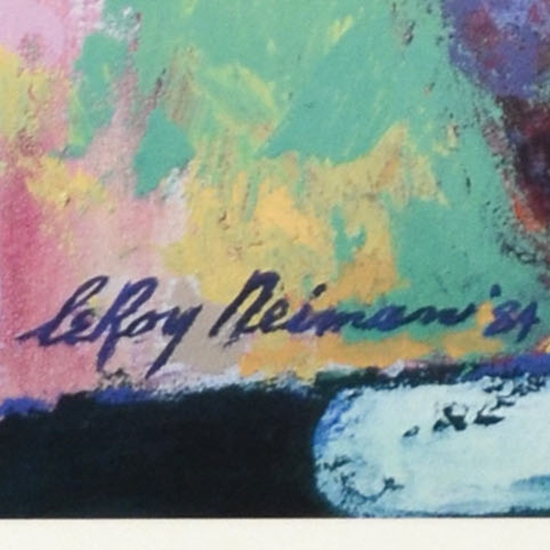 Leroy Neiman Fine Art Poster "United States Equestrian Team, Riding for America, Los Angeles 1984"