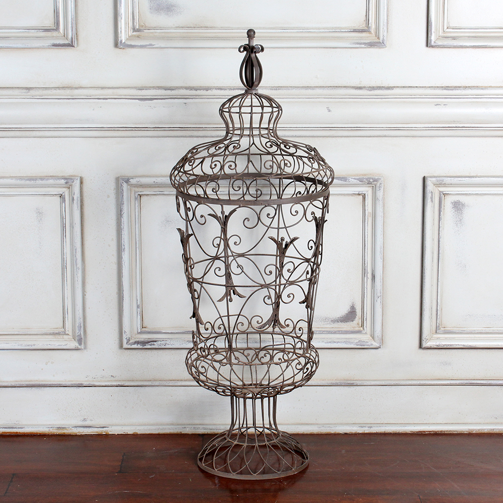 Decorative Wire Urn Basket