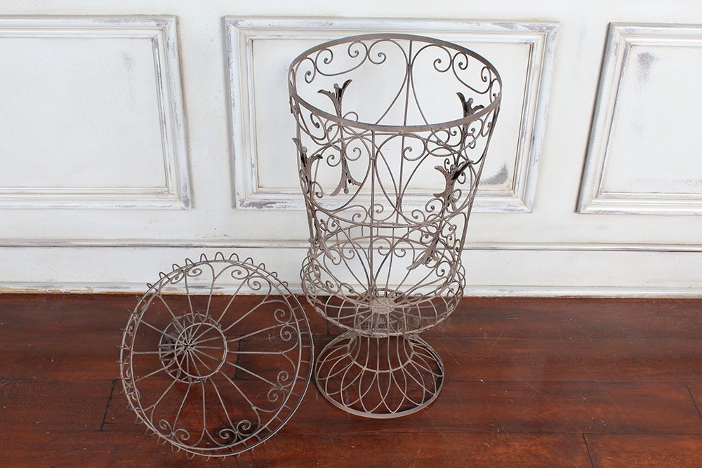 Decorative Wire Urn Basket