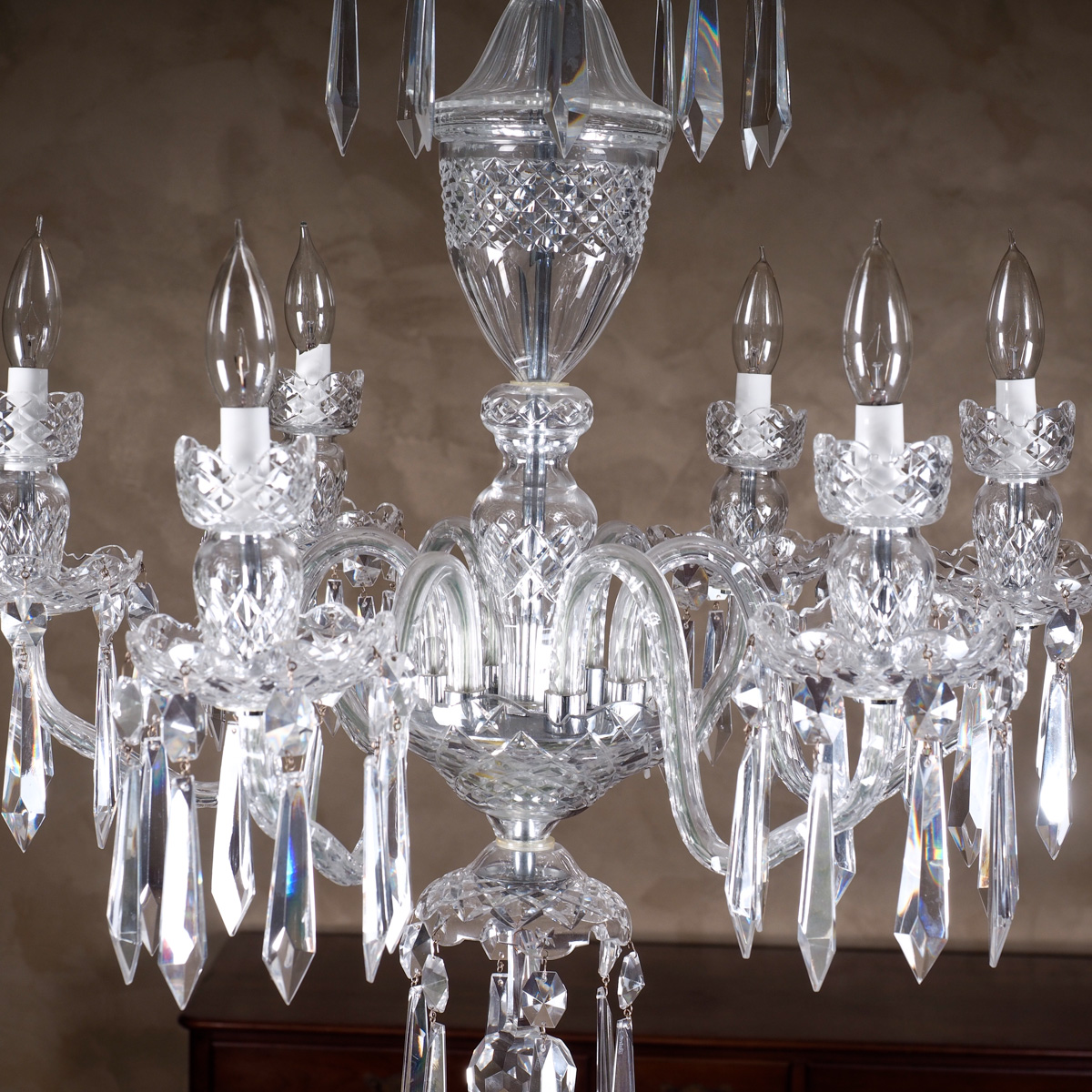 Vintage Waterford Crystal Chandelier 1970s