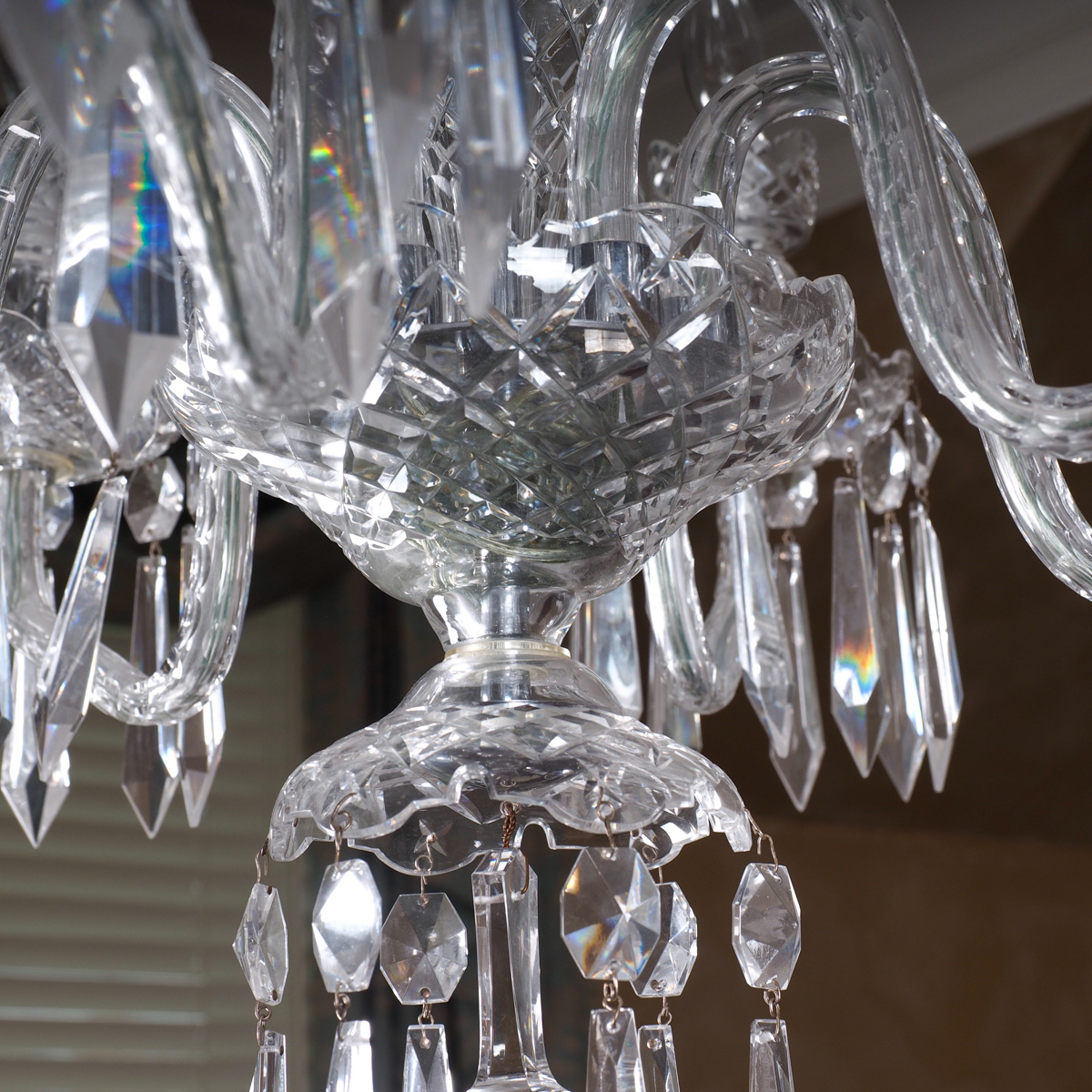 Vintage Waterford Crystal Chandelier 1970s