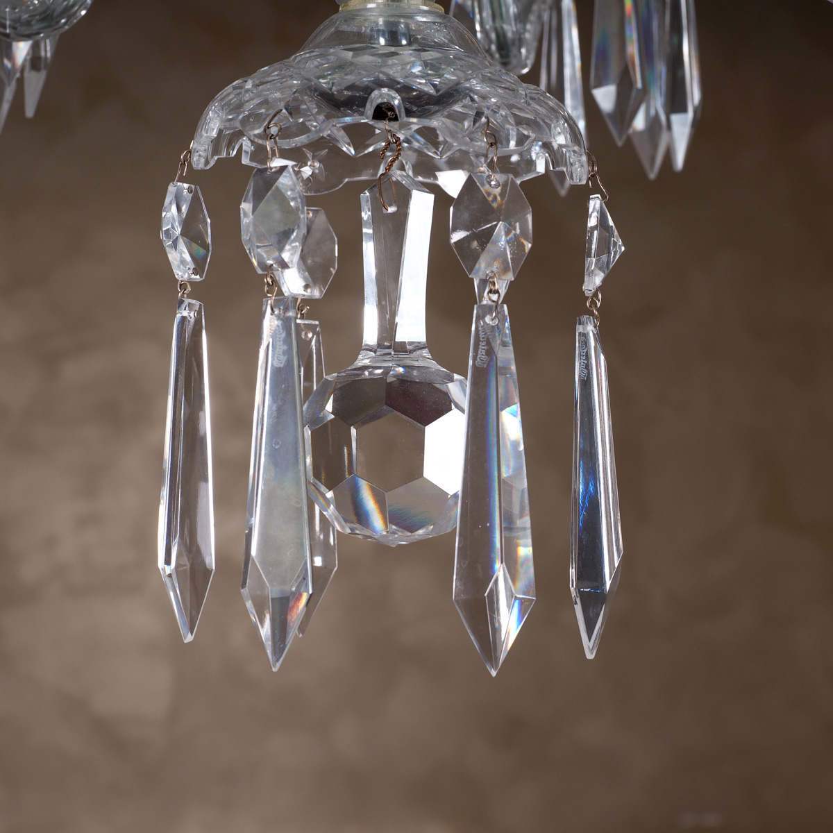Vintage Waterford Crystal Chandelier 1970s
