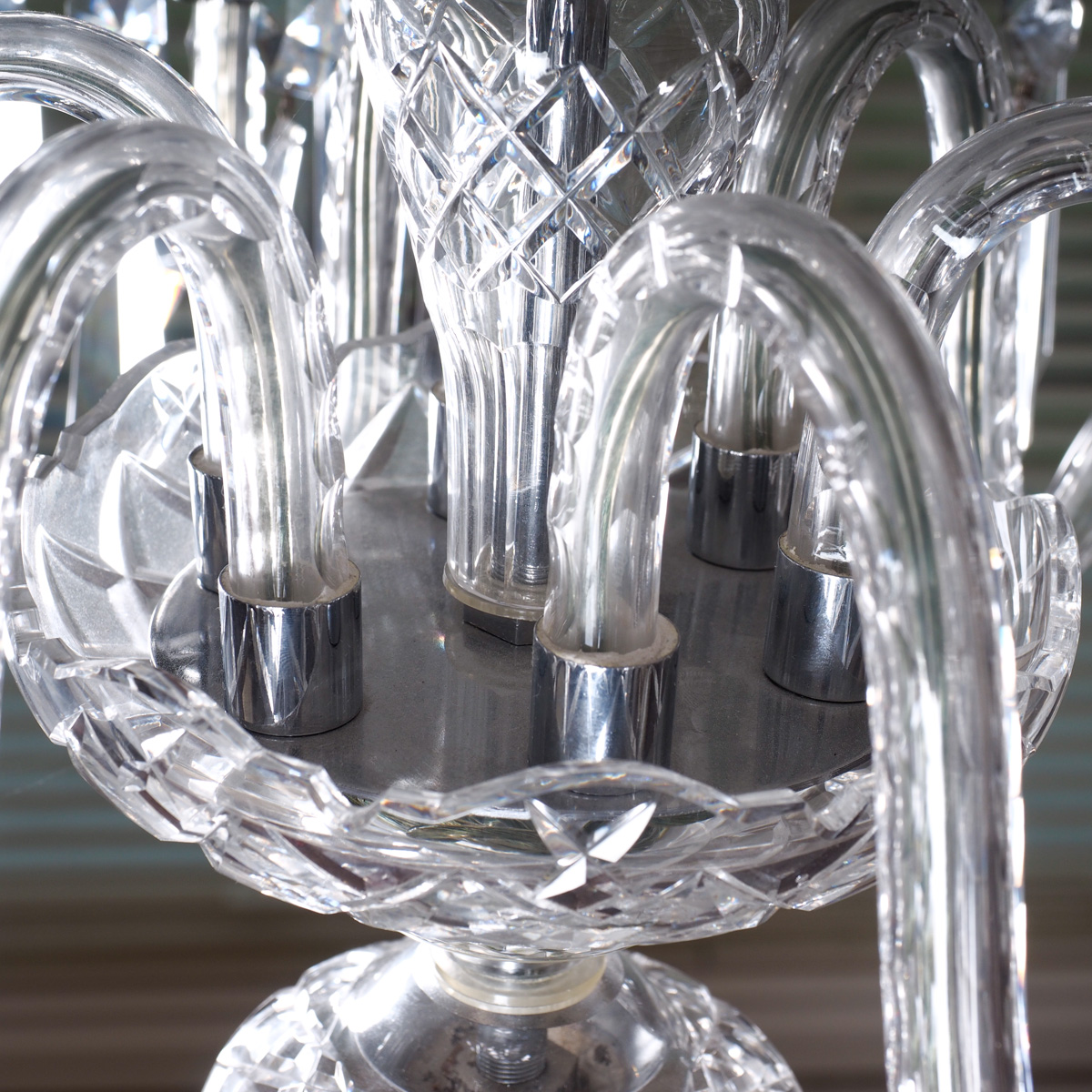 Vintage Waterford Crystal Chandelier 1970s