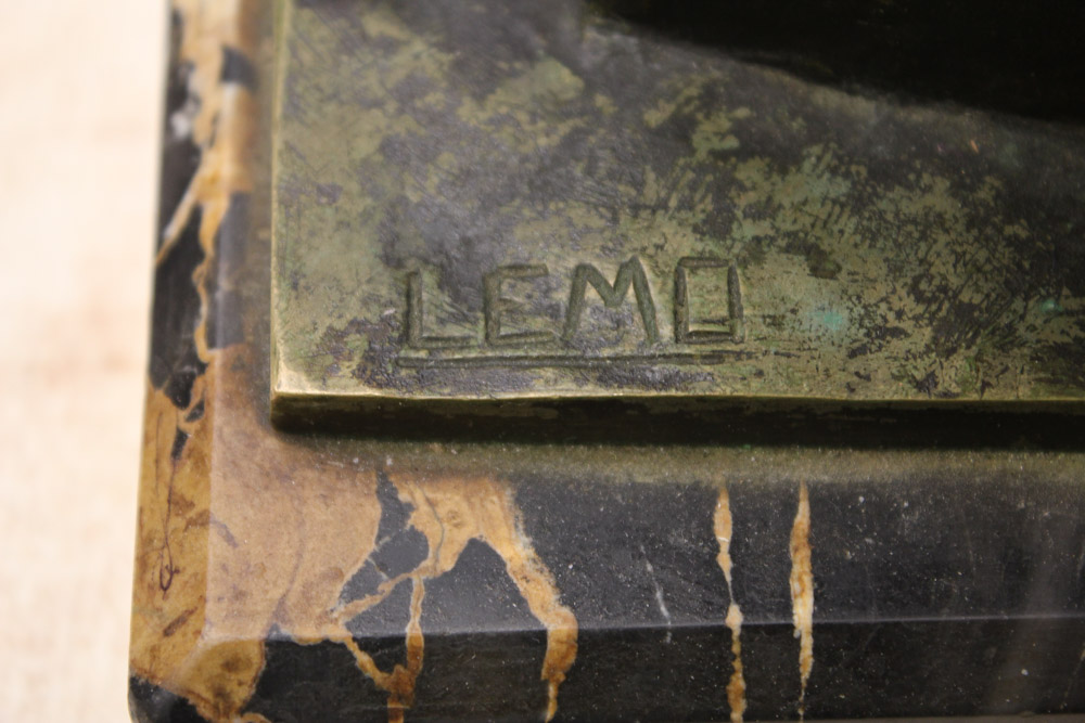 Armand Lemo Bronze Sculpture "Chasseurs à Cheval"