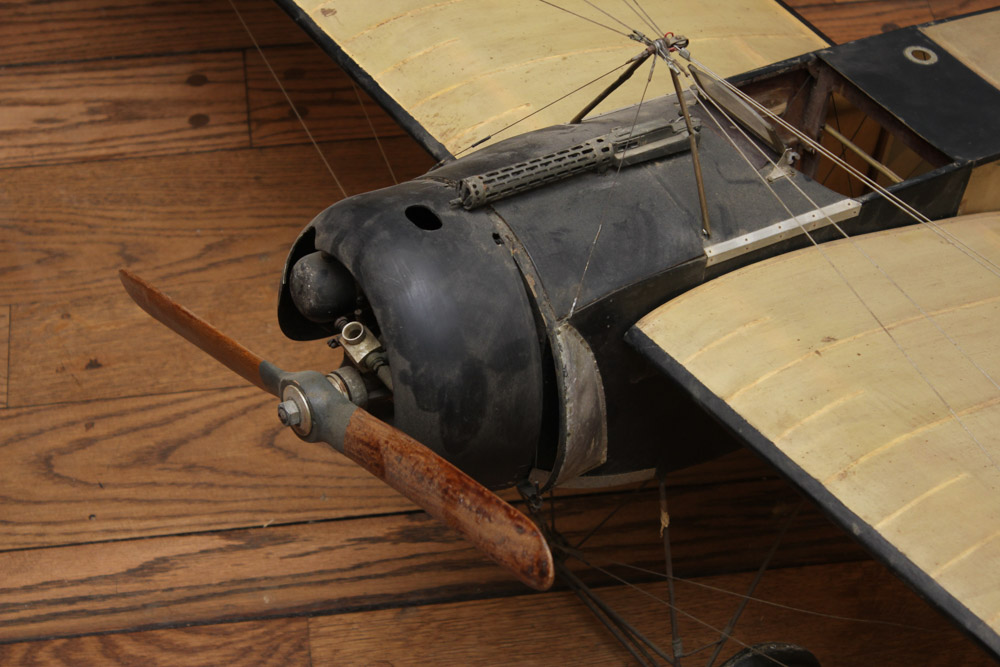 Model of German Fokker Eindecker WWI-era Fighter Plane