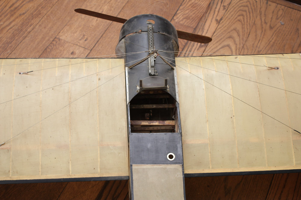 Model of German Fokker Eindecker WWI-era Fighter Plane