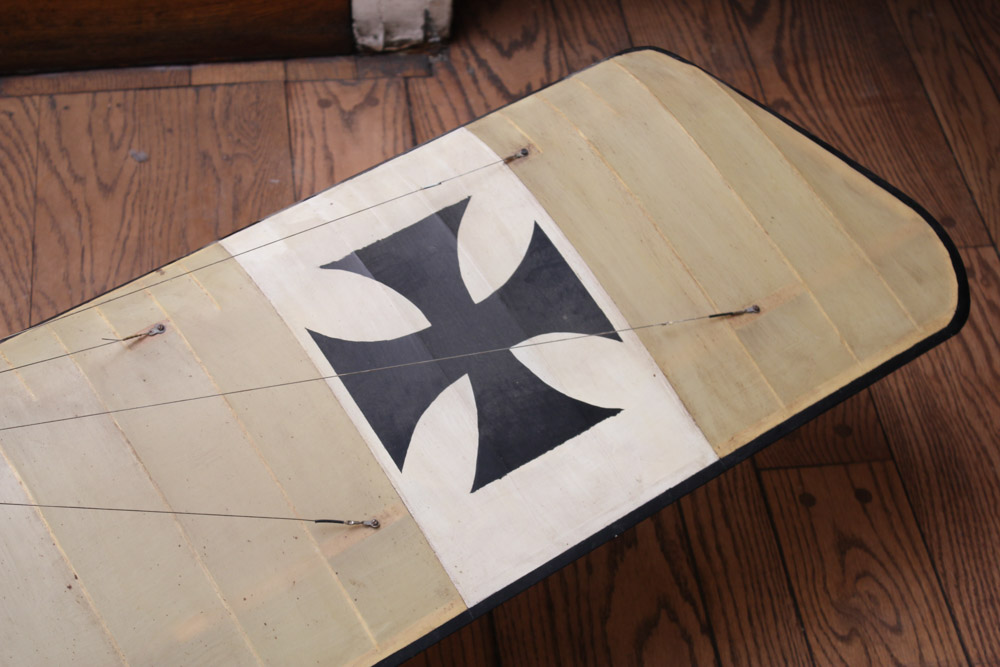 Model of German Fokker Eindecker WWI-era Fighter Plane