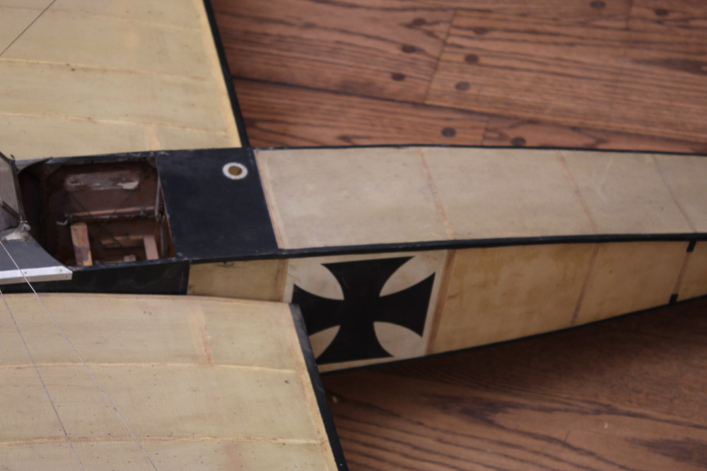 Model of German Fokker Eindecker WWI-era Fighter Plane