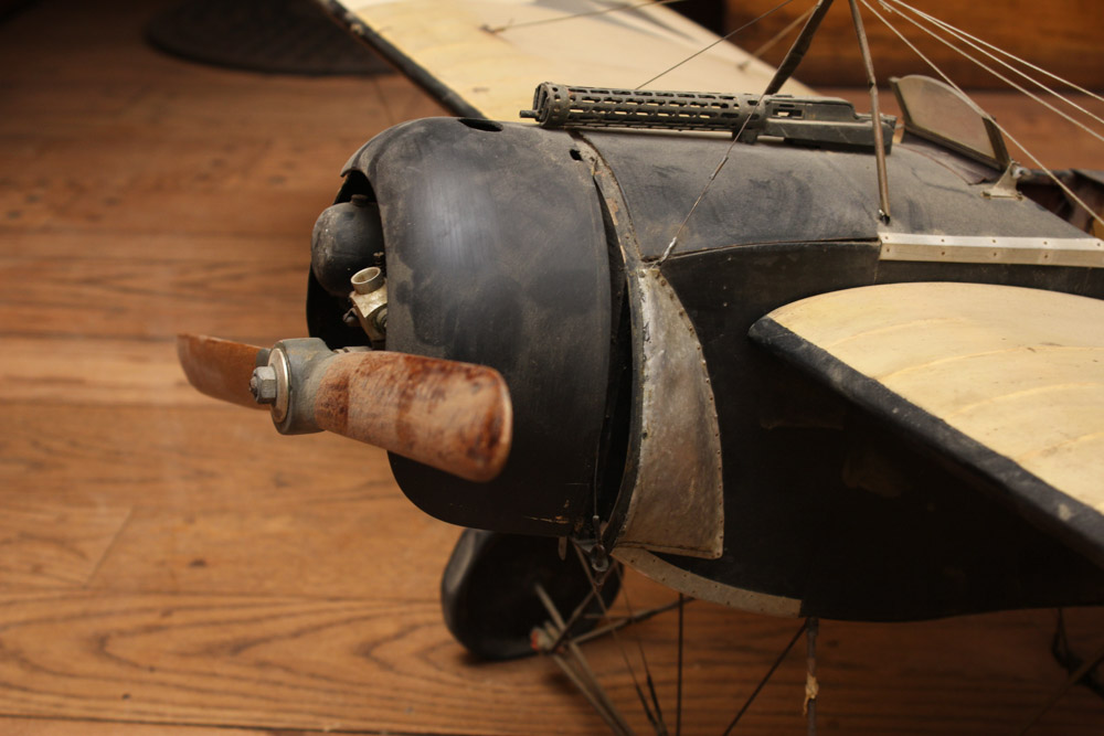 Model of German Fokker Eindecker WWI-era Fighter Plane