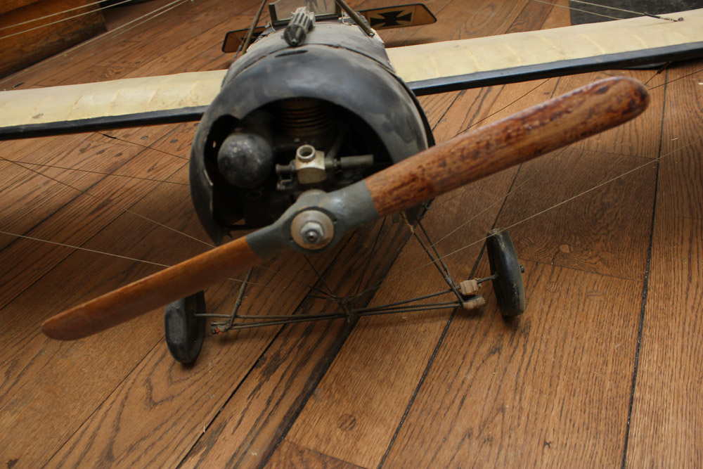 Model of German Fokker Eindecker WWI-era Fighter Plane