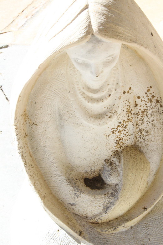 Cast Concrete Outdoor Madonna Statue