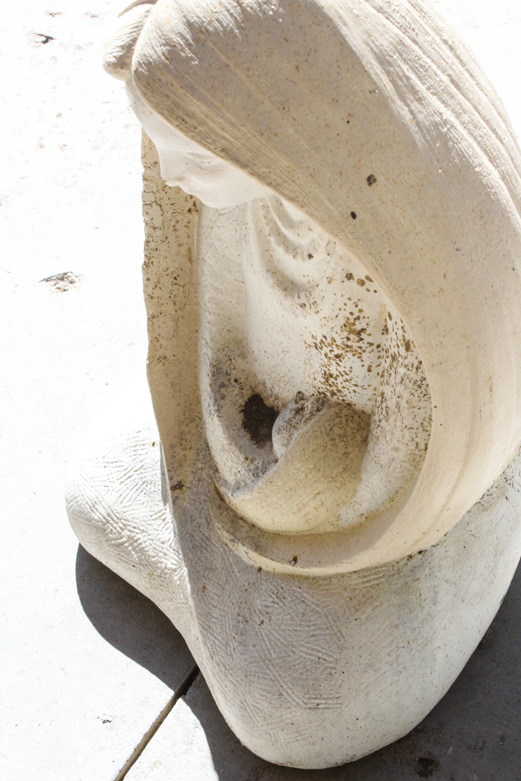 Cast Concrete Outdoor Madonna Statue