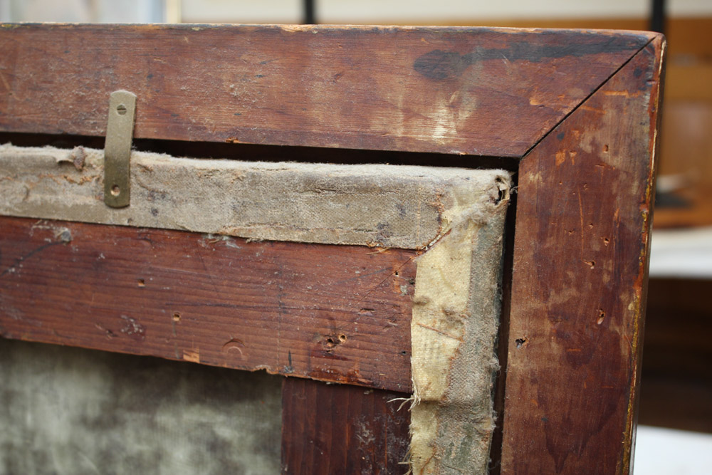 James Carroll Beckwith Oil Painting of Female Nude in Clouds