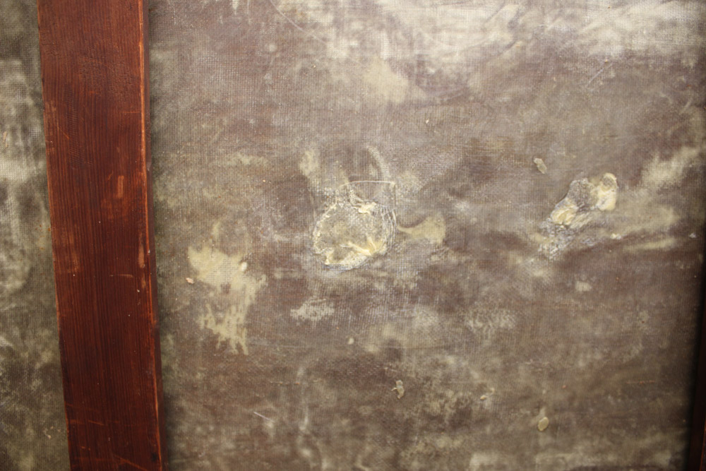 James Carroll Beckwith Oil Painting of Female Nude in Clouds