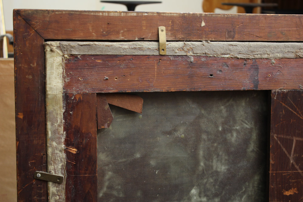 James Carroll Beckwith Oil Painting of Female Nude in Clouds