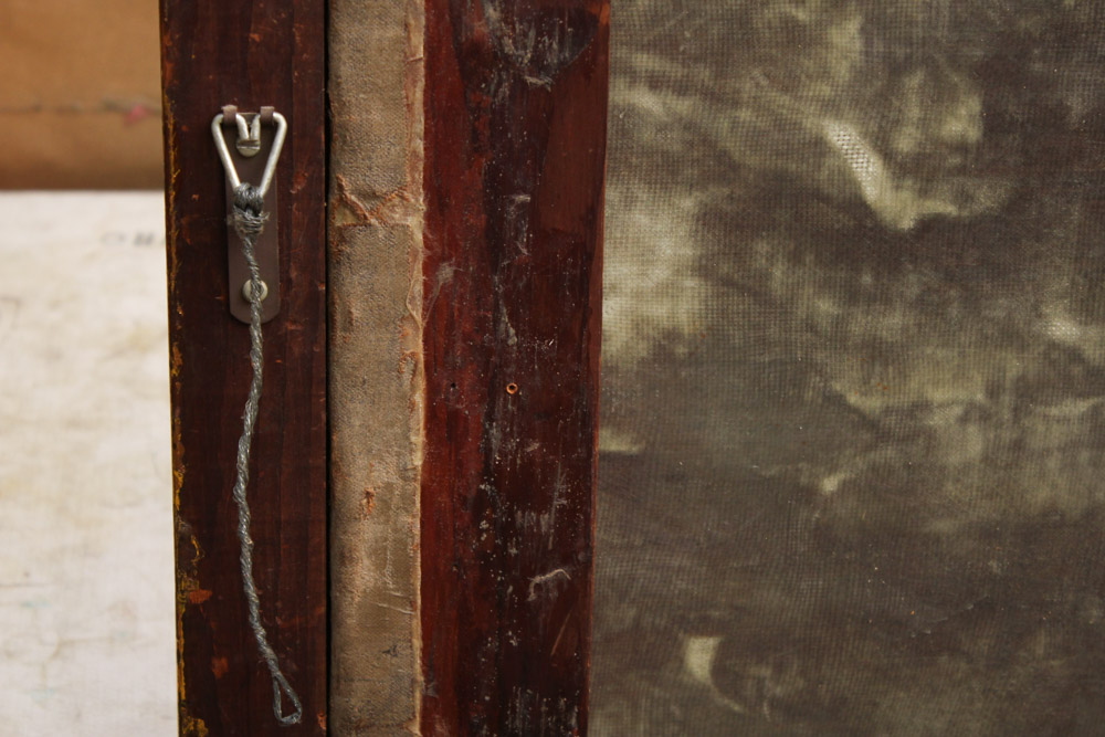 James Carroll Beckwith Oil Painting of Female Nude in Clouds