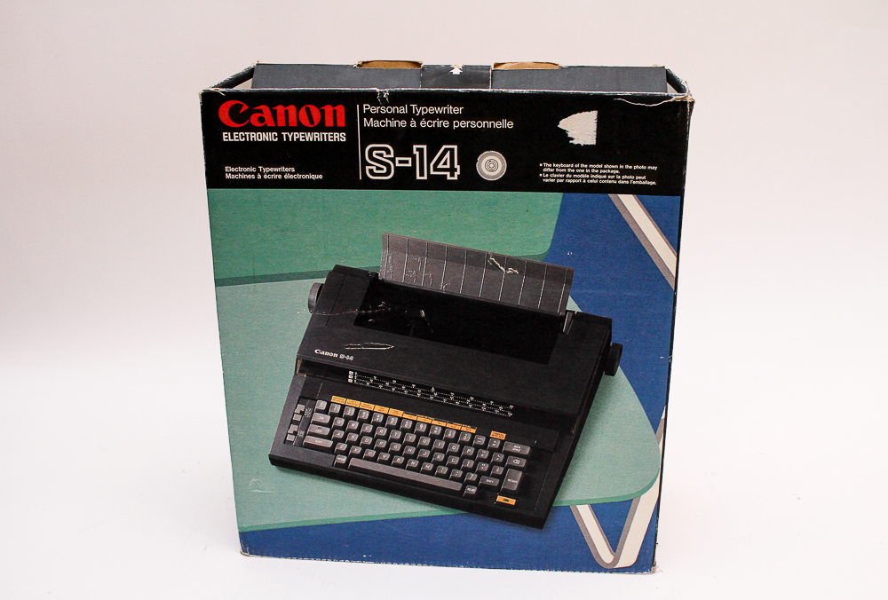 Canon Personal Electric Typewriter, Model S-14