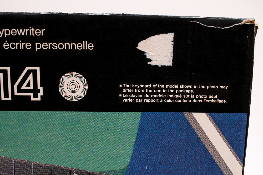 Canon Personal Electric Typewriter, Model S-14