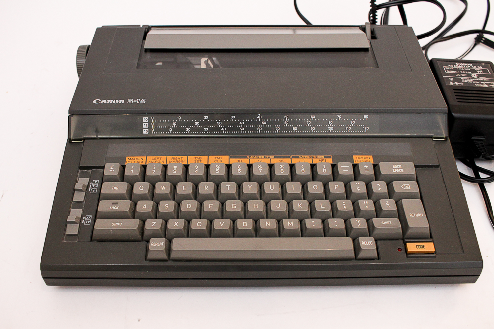 Canon Personal Electric Typewriter, Model S-14