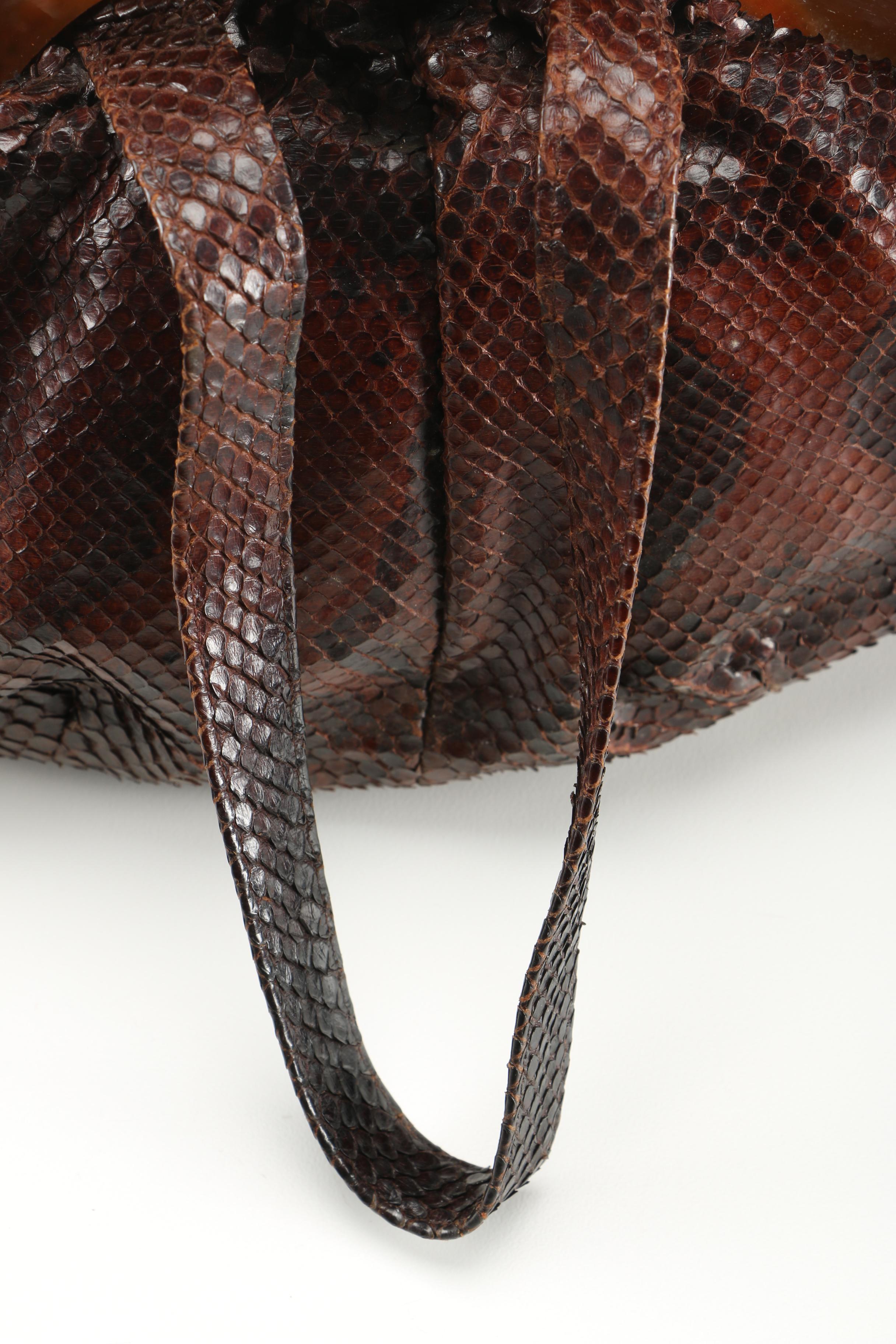 Vintage Tory Handbag With Bakelite Handle