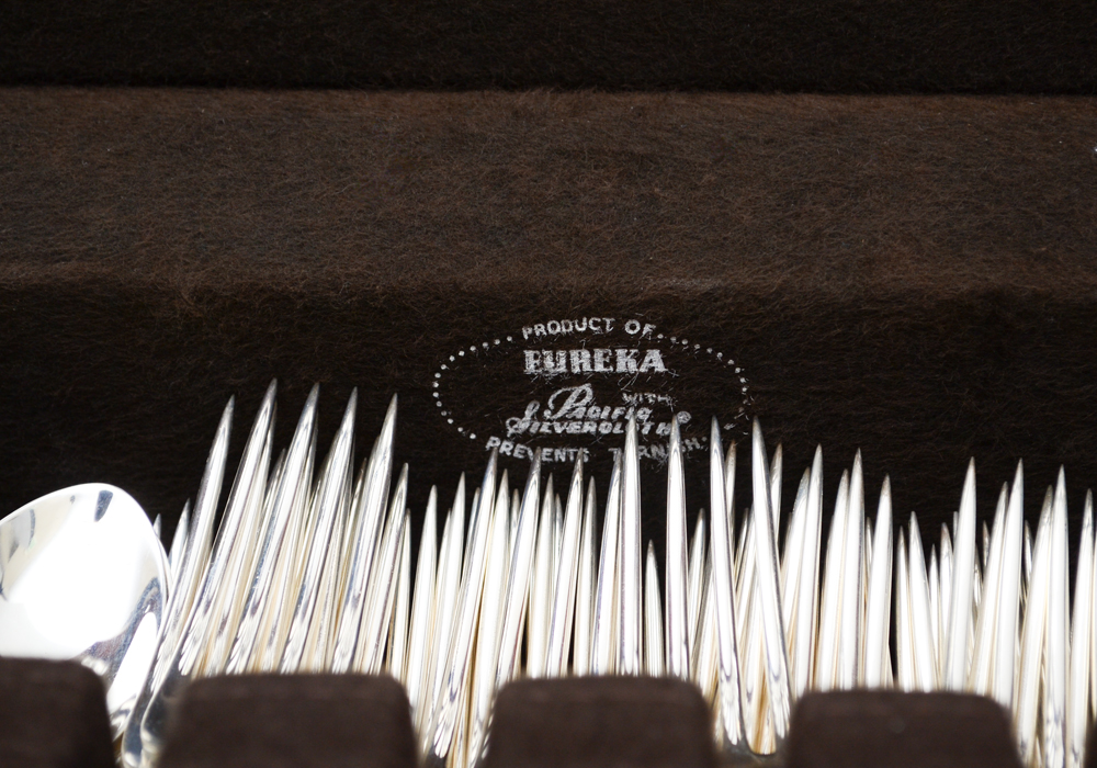 S. Kirk & Son Sterling Silver "Rose" Flatware Set in Case