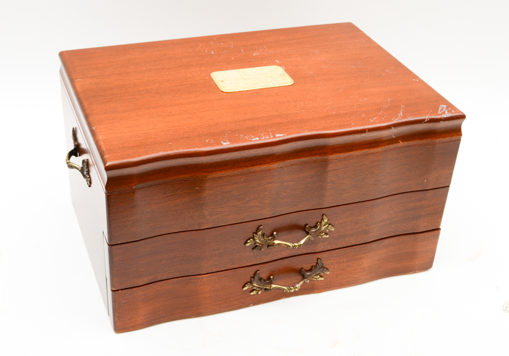 S. Kirk & Son Sterling Silver "Rose" Flatware Set in Case