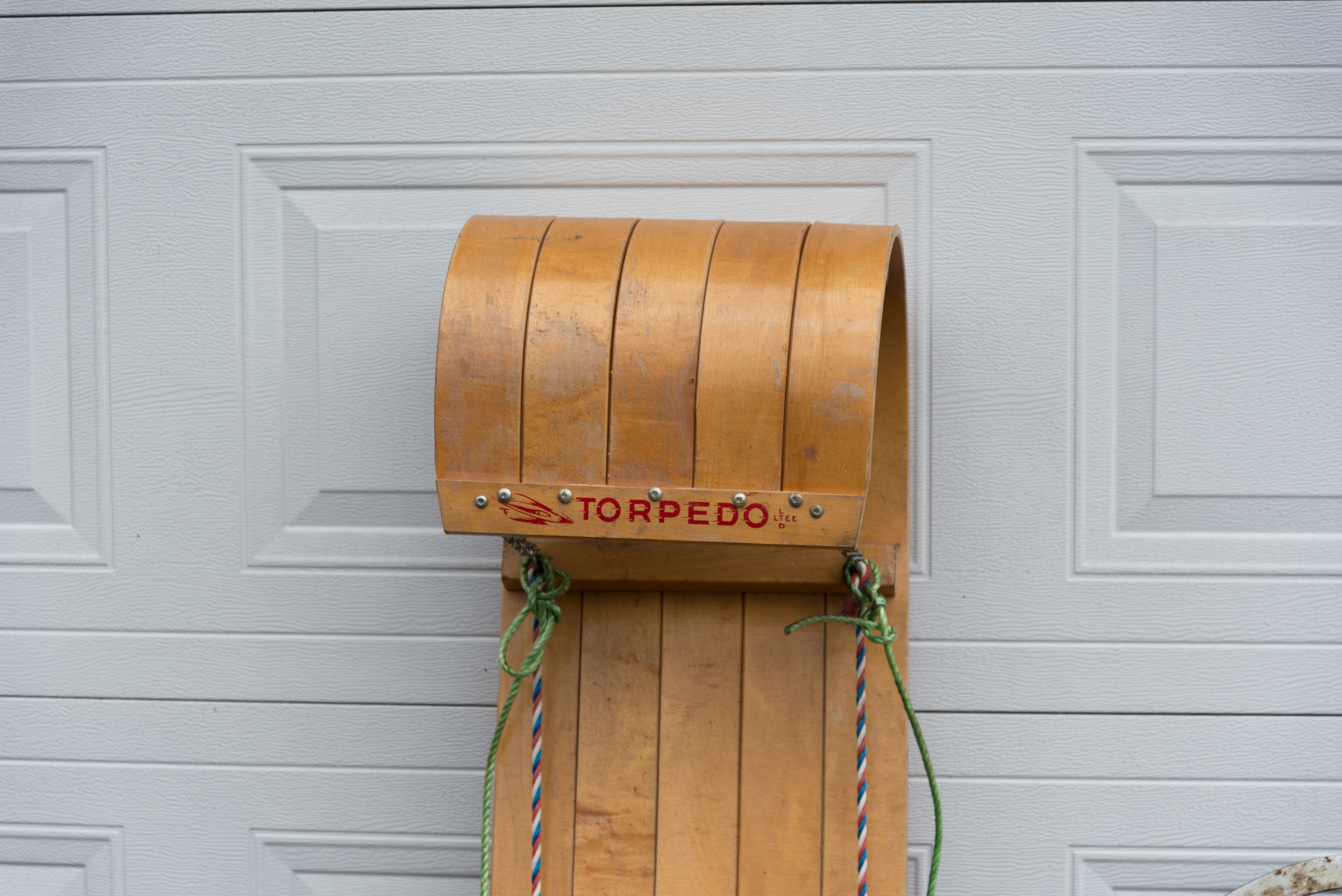 Vintage Toboggan and Snow Sled