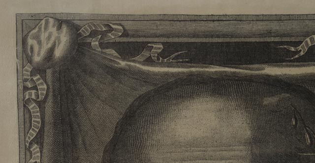 Antique "Holy Face of Jesus Christ" Engraving on Silk with Gratis