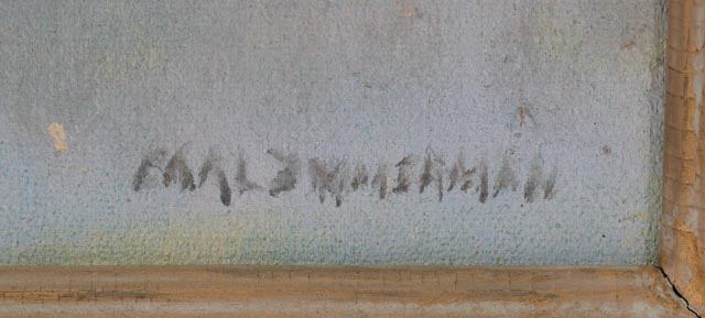 Carl Zimmerman "Rowers" Oil Painting on Canvas