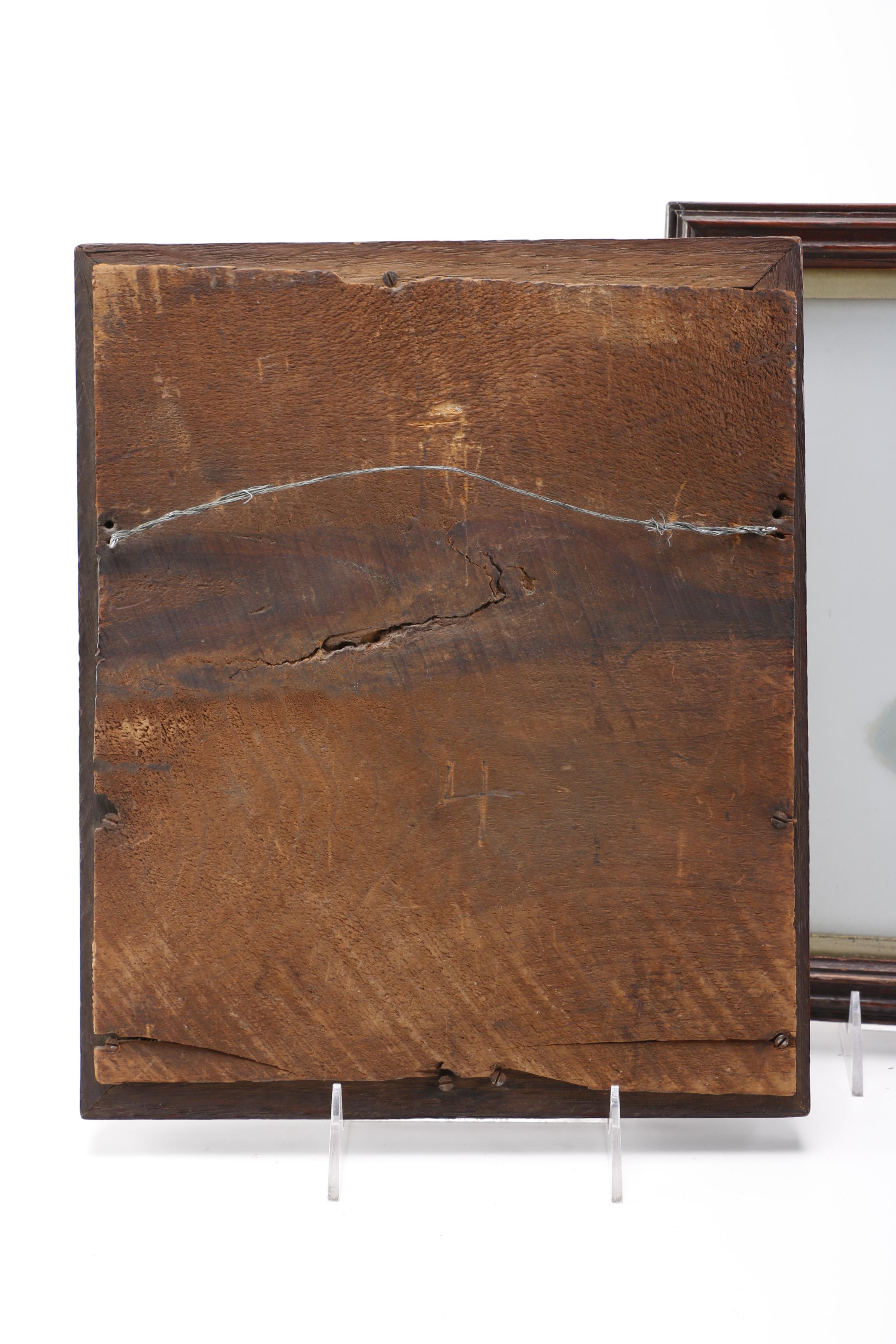 G.A. Sydenham Oil on Milk Glass of Charles Dickens Characters