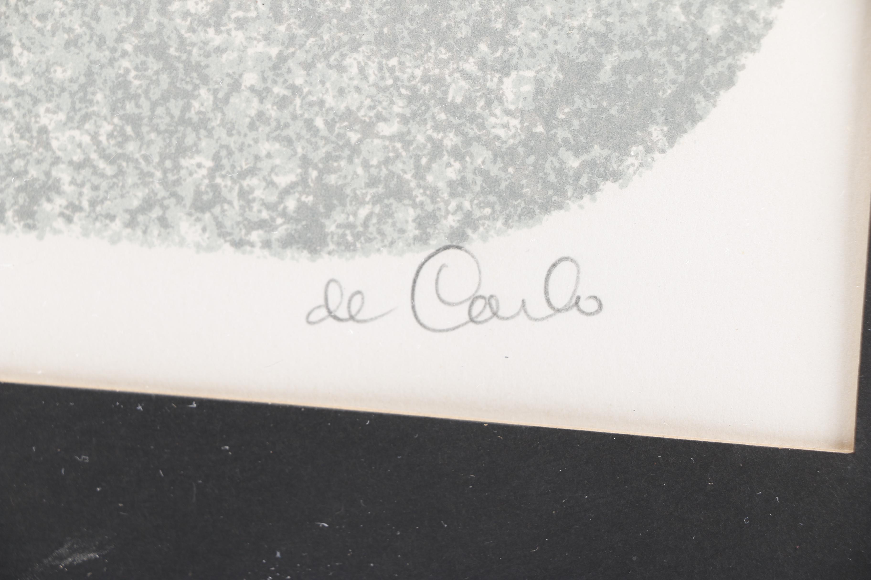 Keith de Carlo Limited Edition Lithograph of Abstract Lion