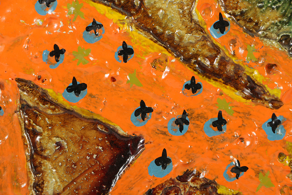 Zabinski Acrylic Paintings with Sand of Animals