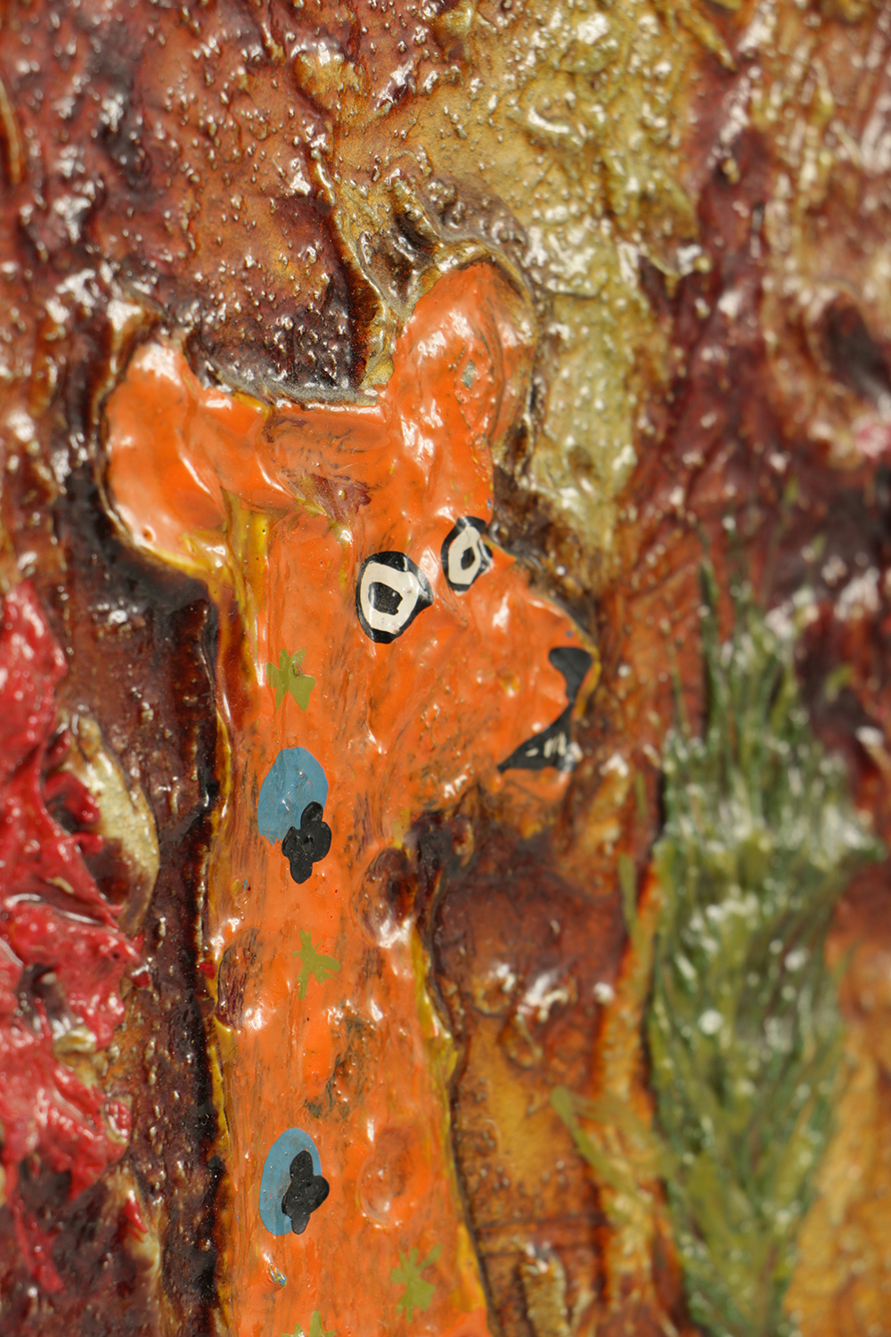 Zabinski Acrylic Paintings with Sand of Animals