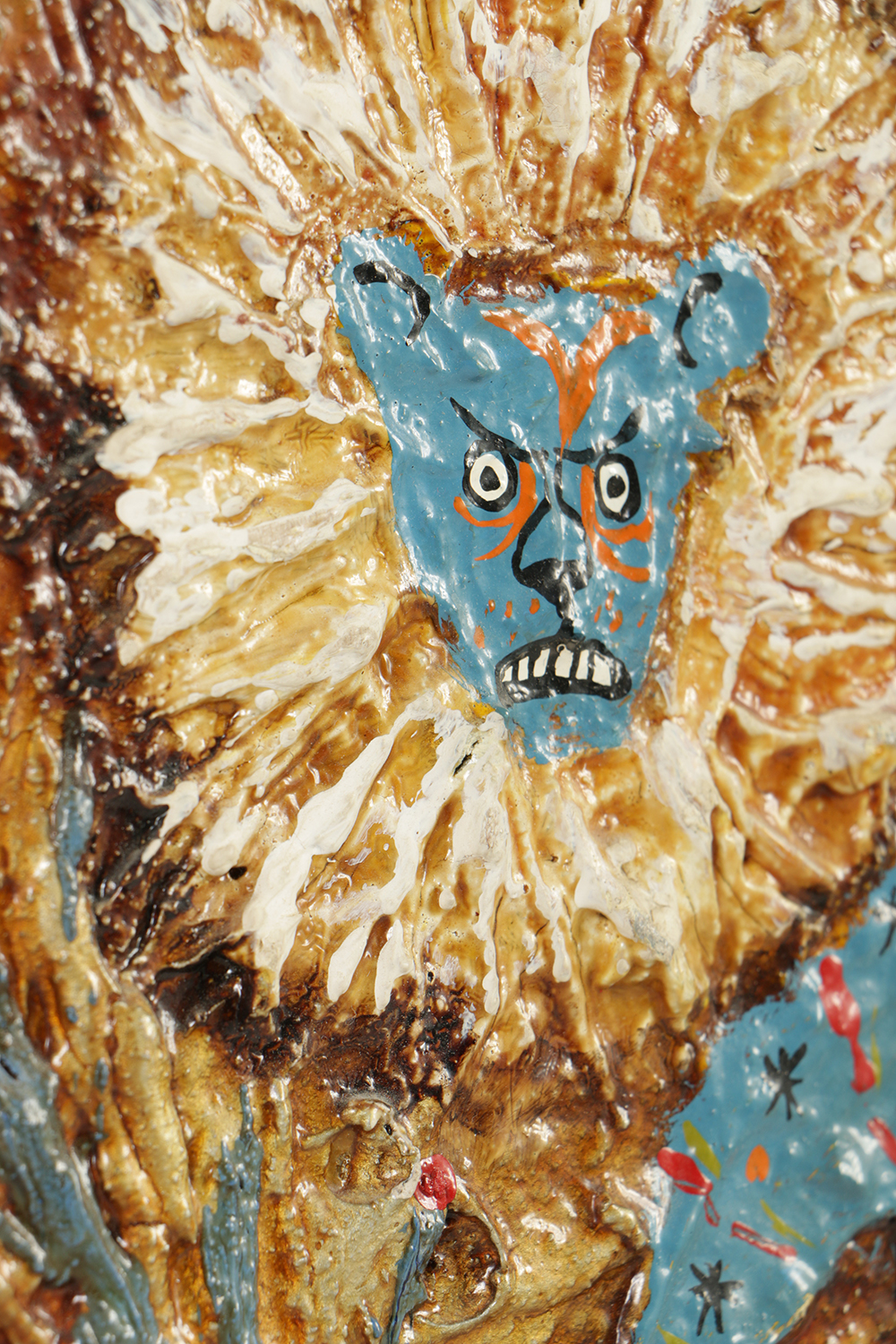 Zabinski Acrylic Paintings with Sand of Animals