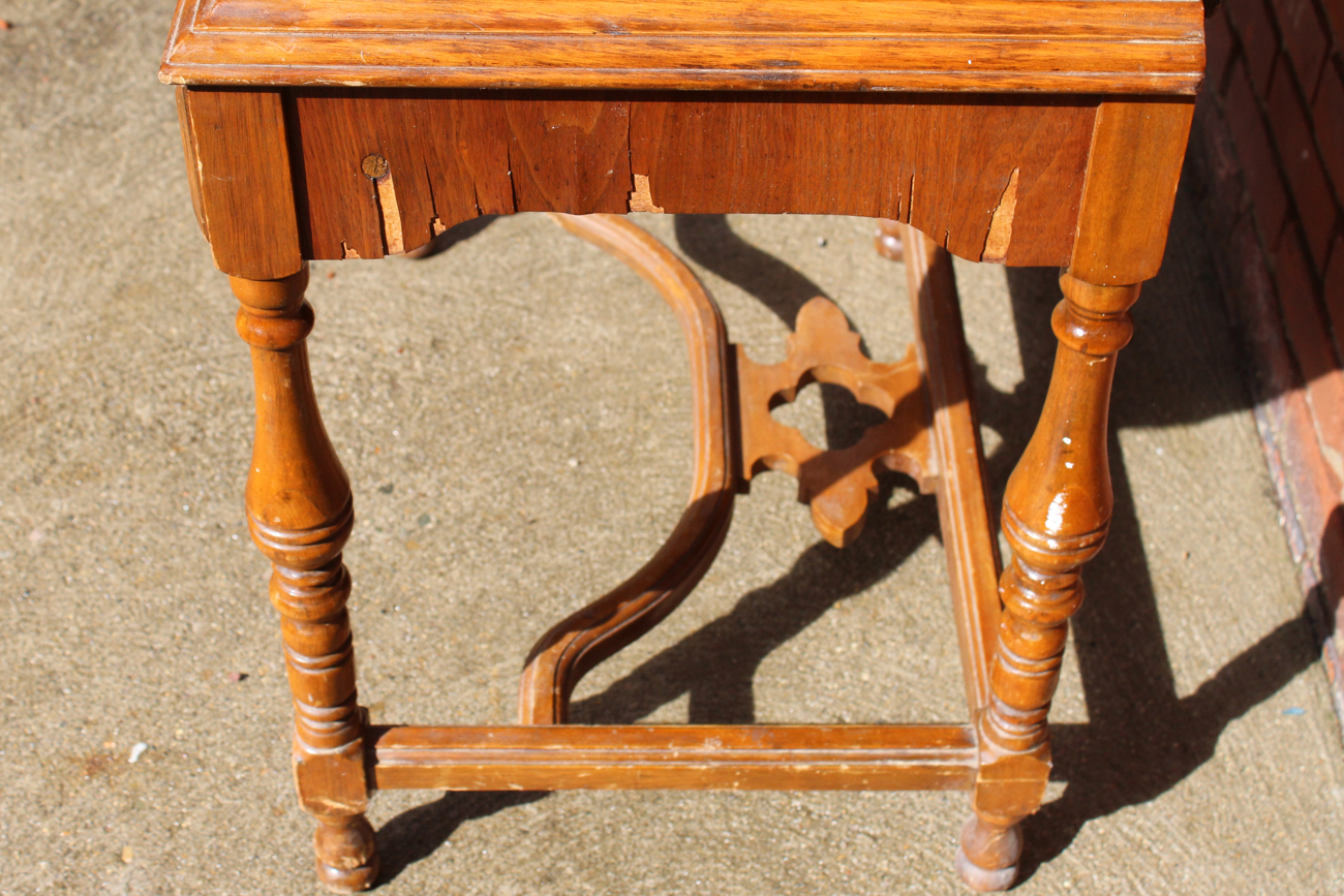 Repurposed Walnut Radio Cabinet Circa 1930s