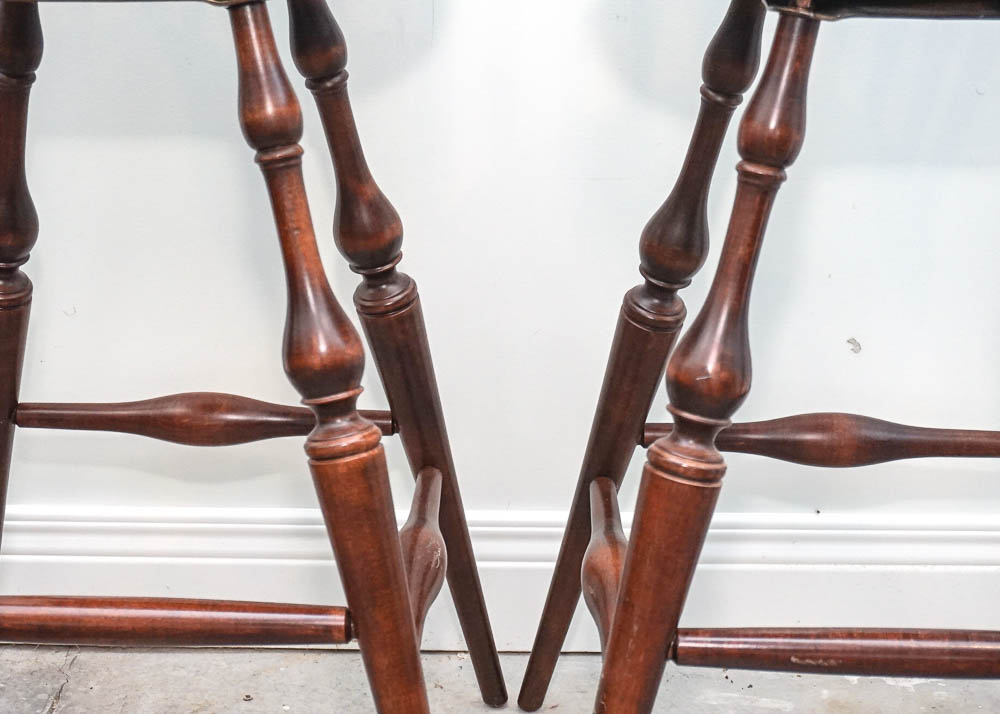 Windsor Style Spindle Back Barstools