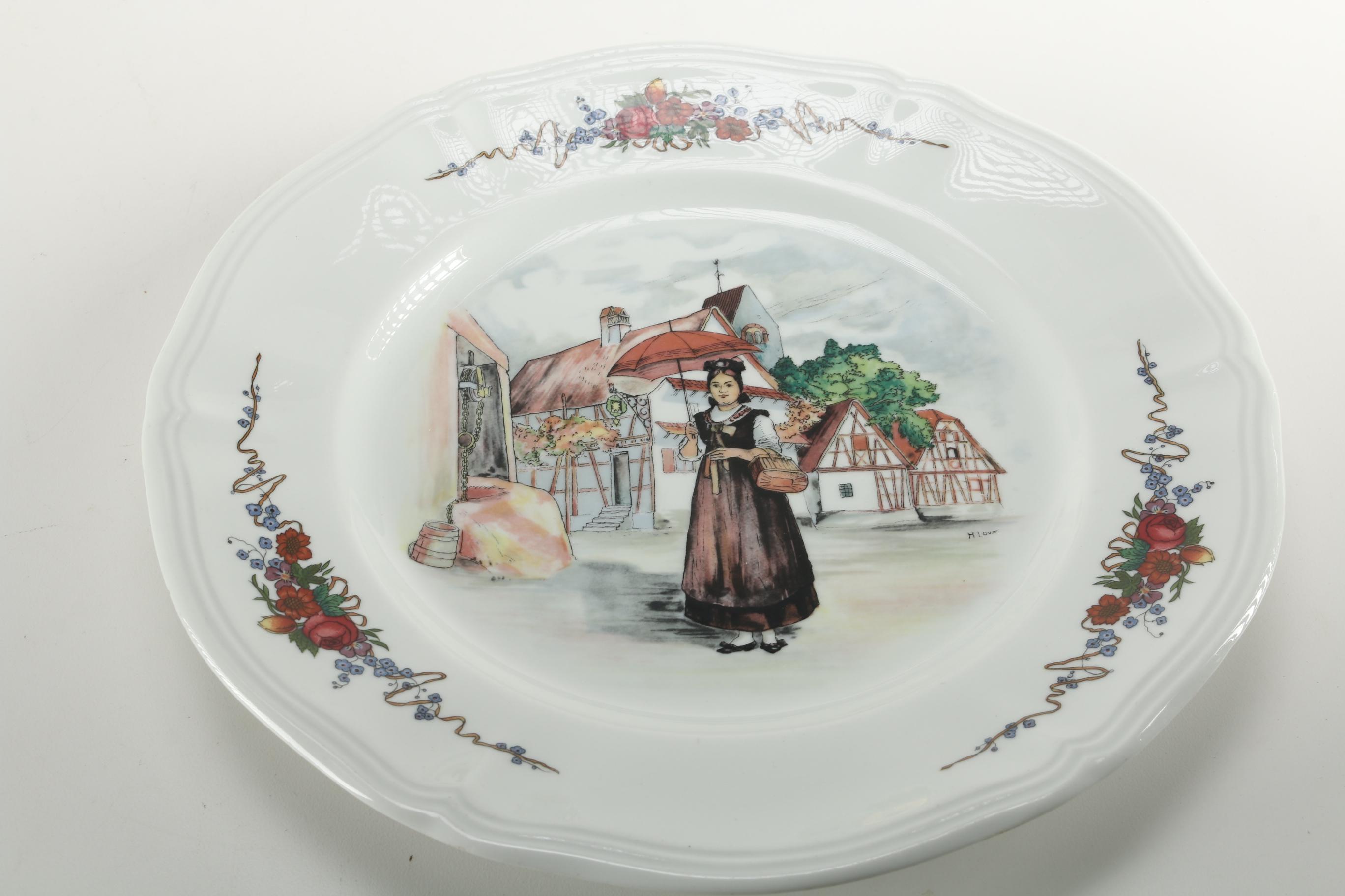 Decorative Vintage Floral China Plates
