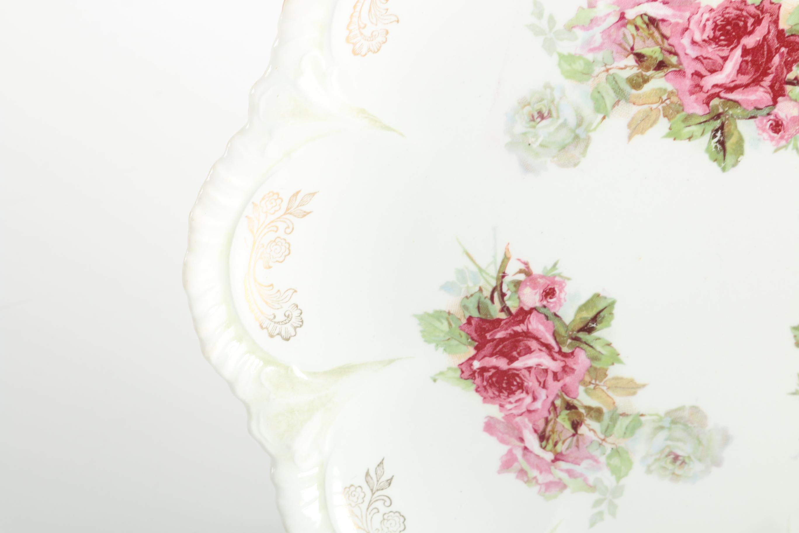 Decorative Vintage Floral China Plates