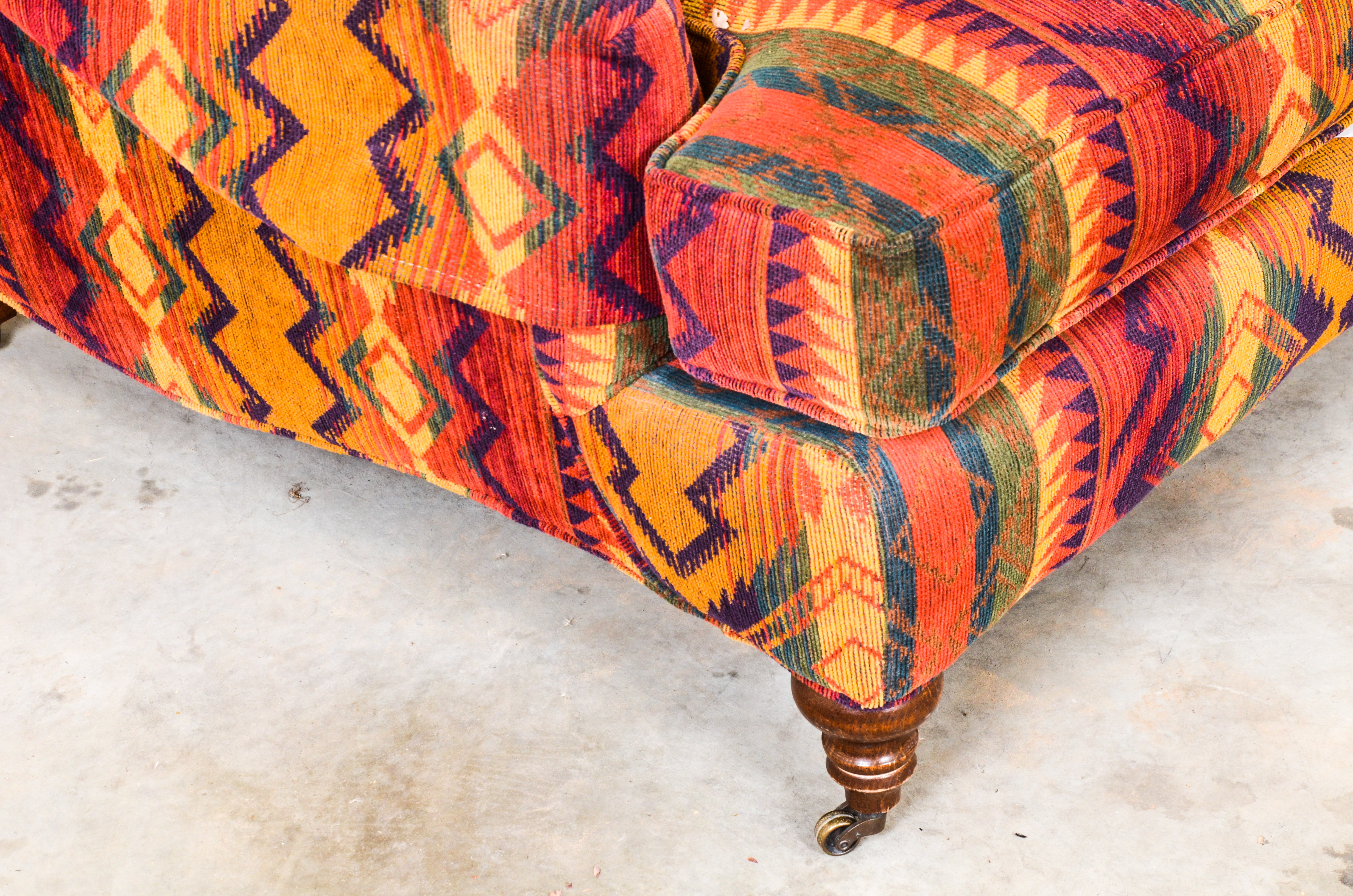 Southwest Style Armchair and Ottoman