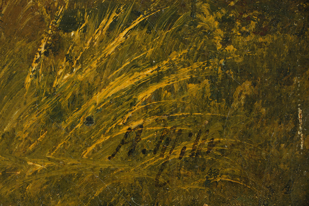 Andrew Millrose Oil Painting on Canvas of Forest Landscape