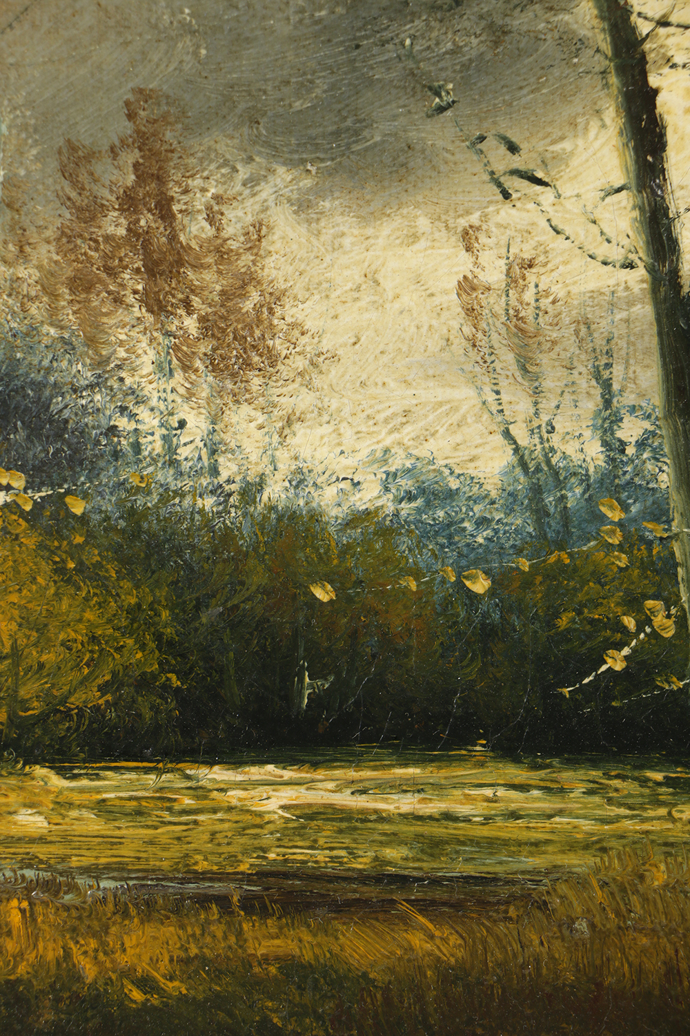 Andrew Millrose Oil Painting on Canvas of Forest Landscape