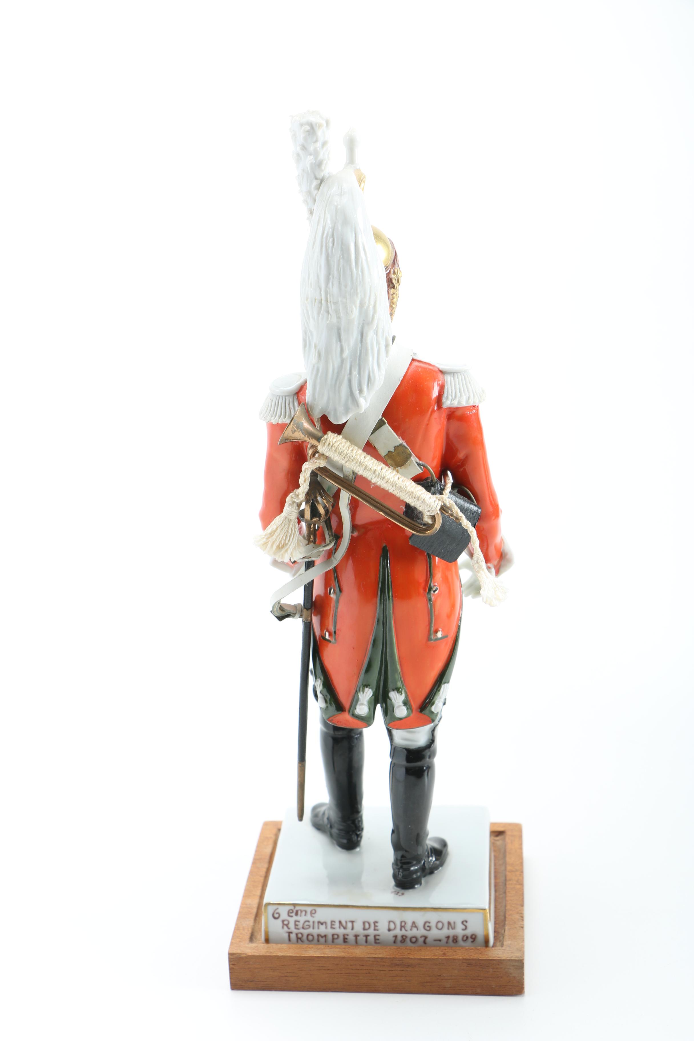 Porcelain Soldiers and Male Figurines Featuring Sitzendorf