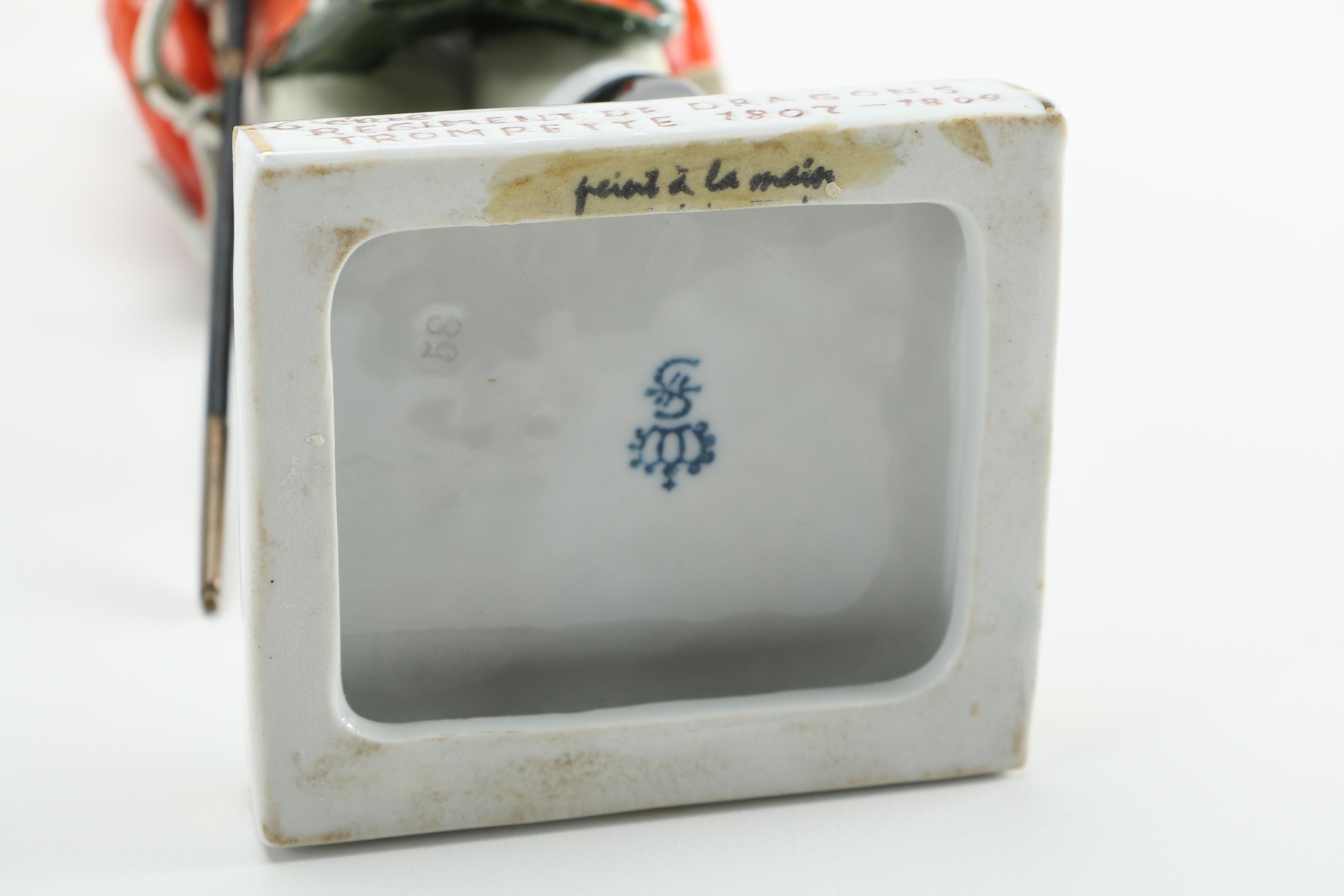 Porcelain Soldiers and Male Figurines Featuring Sitzendorf