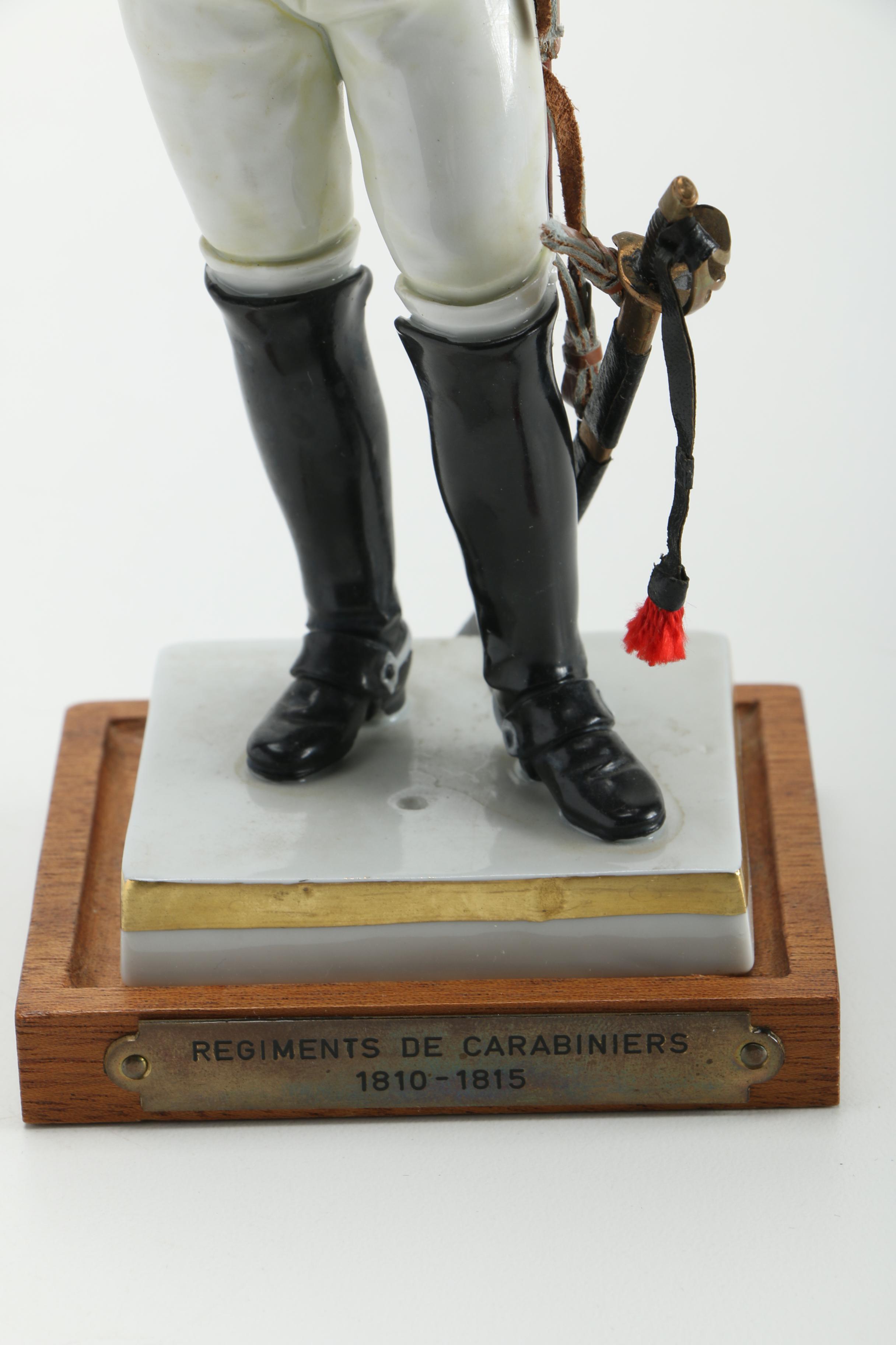 Porcelain Soldiers and Male Figurines Featuring Sitzendorf