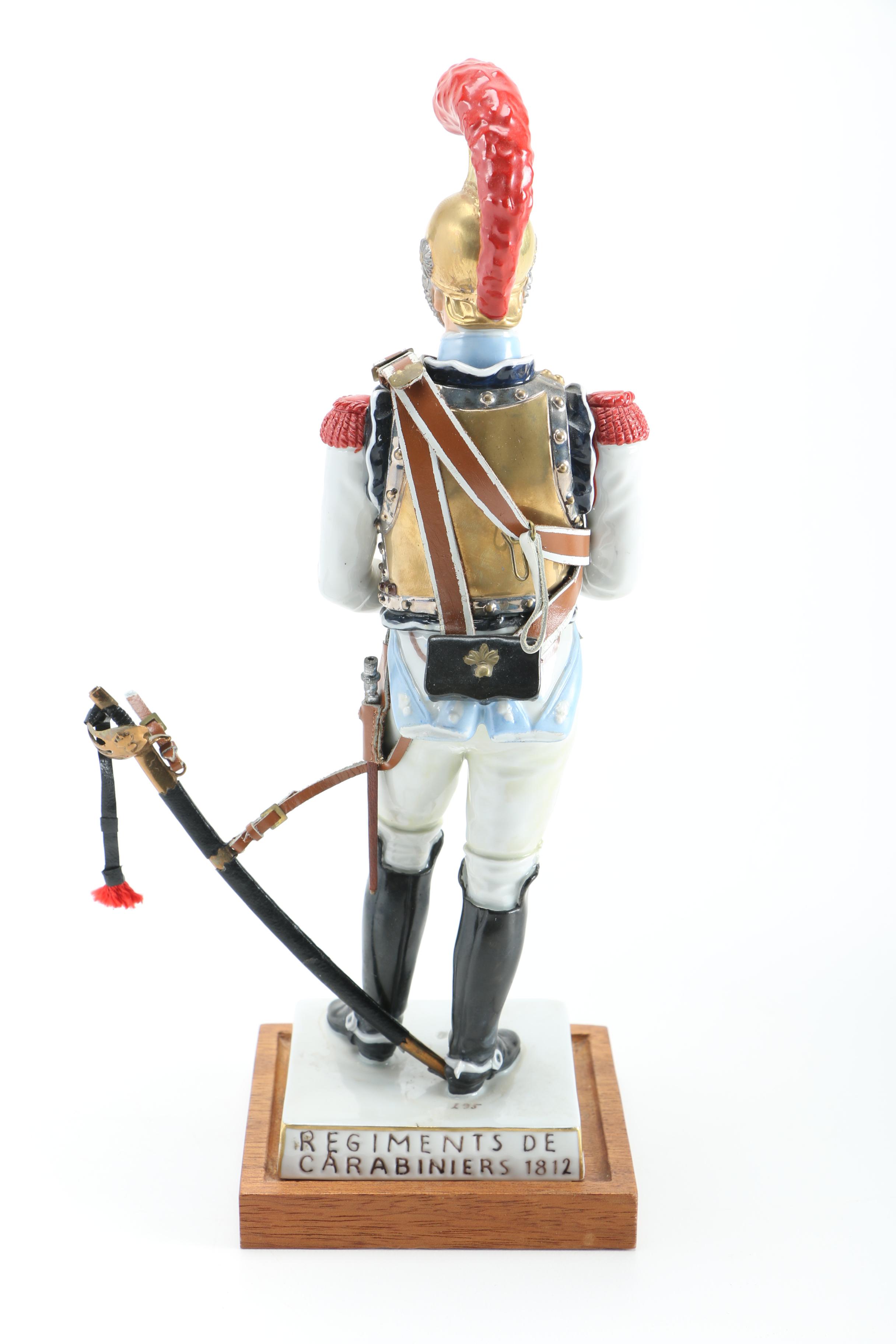 Porcelain Soldiers and Male Figurines Featuring Sitzendorf