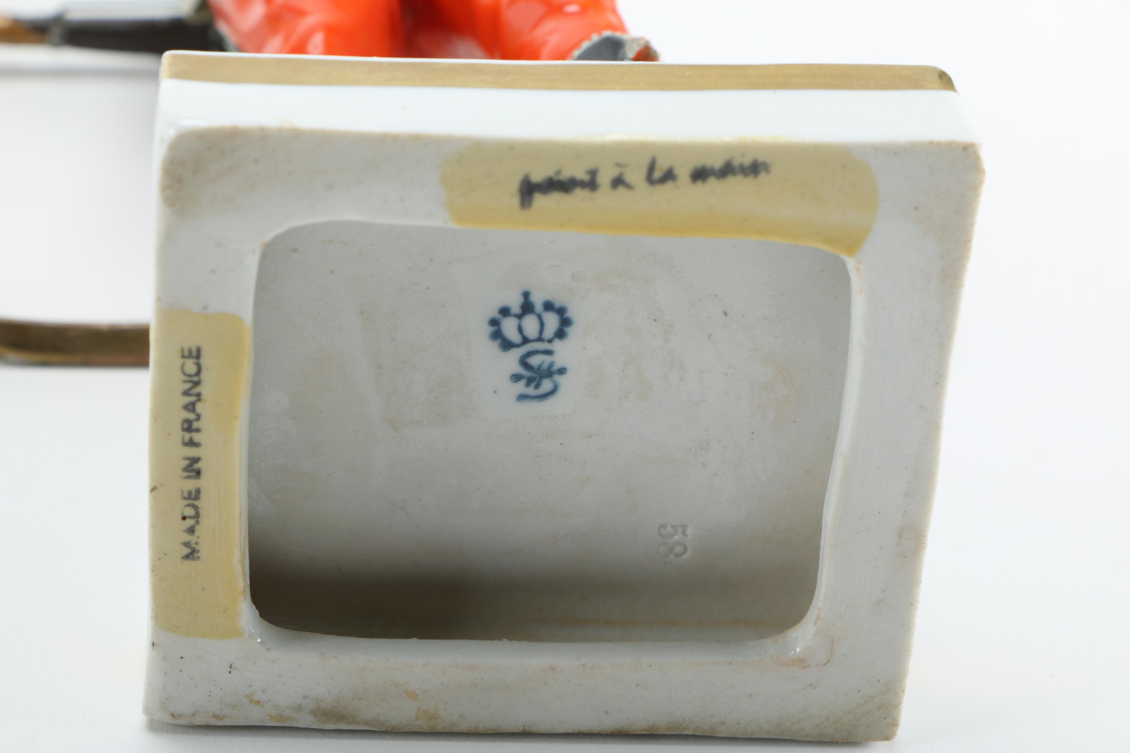 Porcelain Soldiers and Male Figurines Featuring Sitzendorf