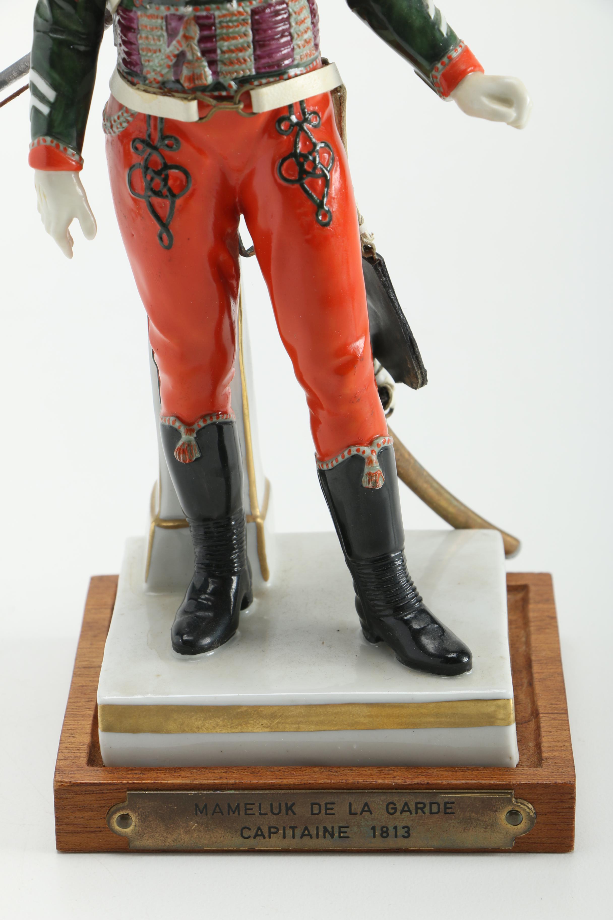 Porcelain Soldiers and Male Figurines Featuring Sitzendorf