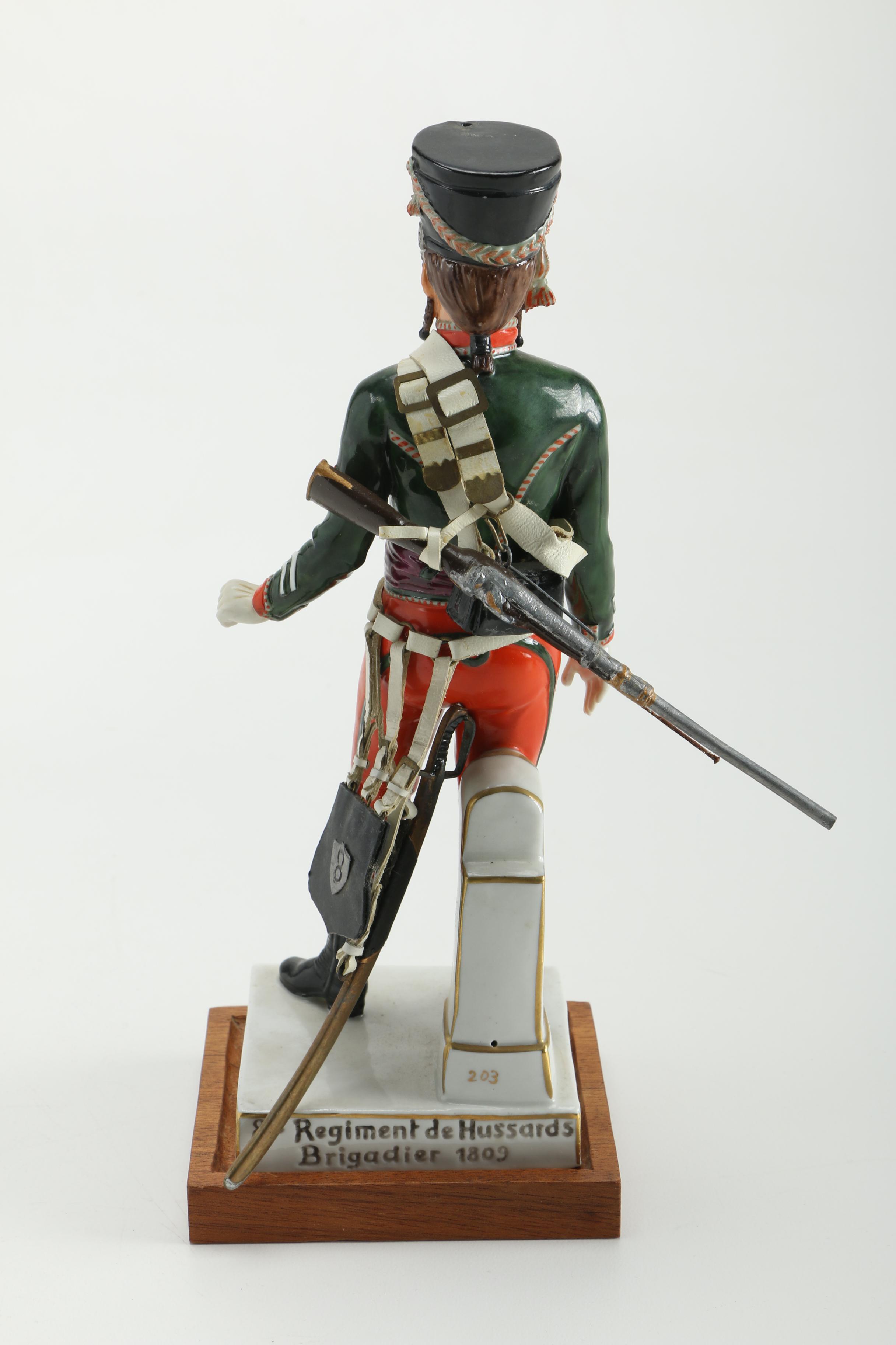 Porcelain Soldiers and Male Figurines Featuring Sitzendorf