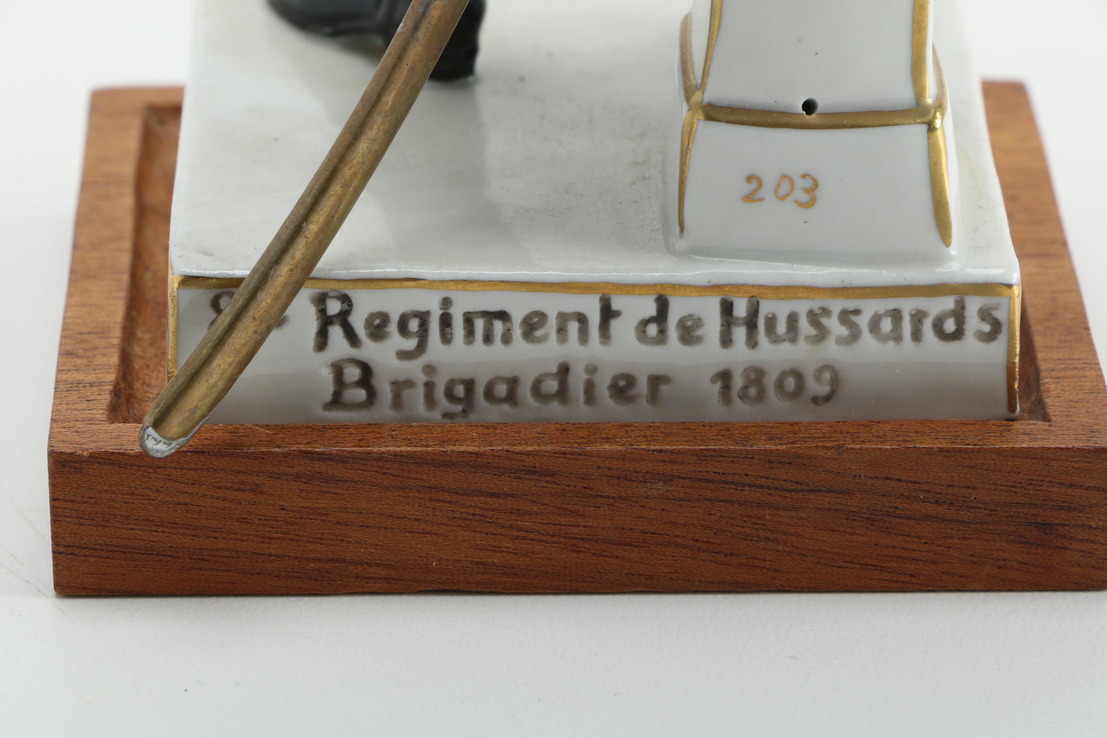 Porcelain Soldiers and Male Figurines Featuring Sitzendorf